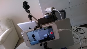 iPhone 5 filming setup